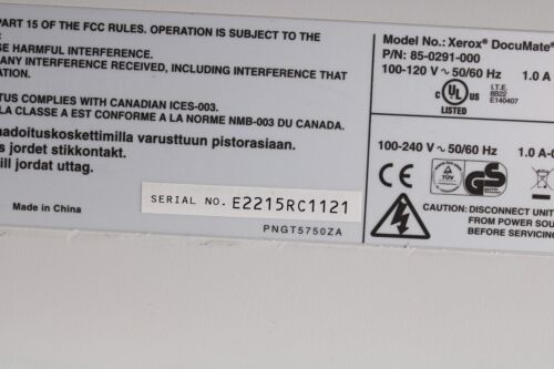 Xerox DocuMate 4790 High-Speed Scanner 85-0291-000 - Picture 3 of 6
