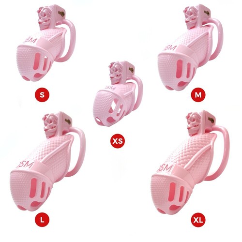 Dispositivos jaula larga castidad macho 3 colores 5 tamaños restricción con anillos de bloqueo - Imagen 3 de 25