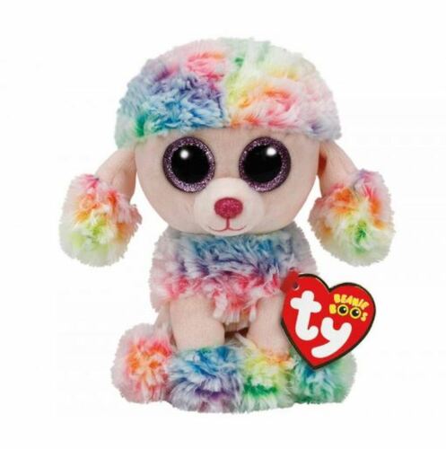 TY BEANIE BABIES BOOS RAINBOW POODLE PLUSH SOFT TOY NEW WITH TAGS