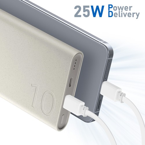 Samsung Batterie Externe USB-C 10000mAh Fast Charging 25W Produit Officiel Beige - Photo 3/6