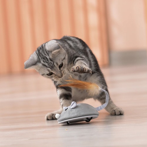 Pet Cat Toy Automatic Moving Mouse Stuffed Interactive Toys For Cats Kitten Play - Bild 9 von 12