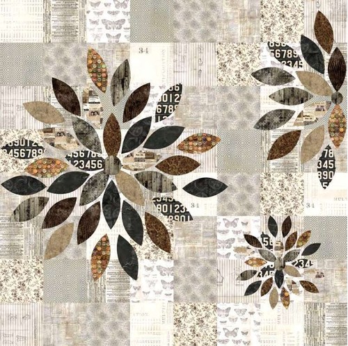 Free Spirit - Palette Neutral By Tim Holtz - Tiny Print - Neutral, Fabric BTY - Picture 4 of 8