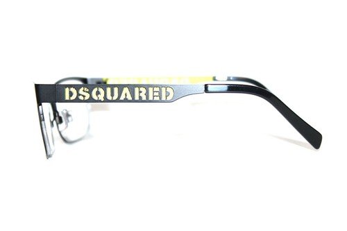 BRAND NEW DSQUARED2 DQ5097 002 BLACK AUTHENTIC EYEGLASSES RX 54-17-140 W/ CASE - Picture 5 of 7