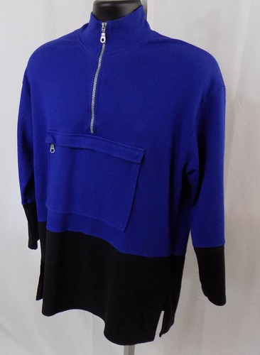 Vintage Frazier Lawrence Quarter Zip Fleece Pullover Sweatshirt Herren Medium - Bild 1 von 4