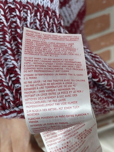 Size 52 - Marni Jacquard Wool Sweater Red/Grey - Picture 11 of 13