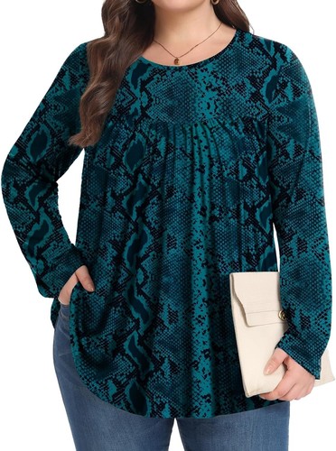 Womens Plus Size Tops Tunic Short Sleeve Crew Neck Shirts 3X-Large Lovely Love - Picture 2 of 3