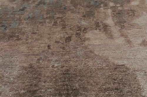 2’ x 3’ Hand Knotted Wool & Silk Transitional Tibetan Oriental Area rug 2x3 Gray - Picture 5 of 5