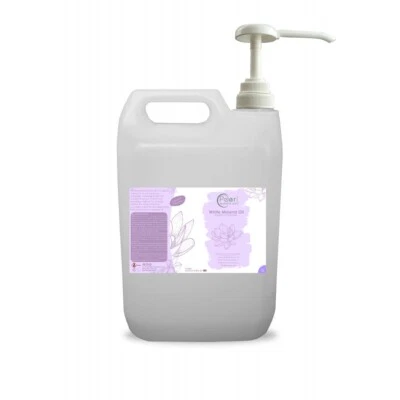 PEARL NATURAL OILS White Mineral Massage Oil Colourless Odourless Carrier Oil 5L with Pump