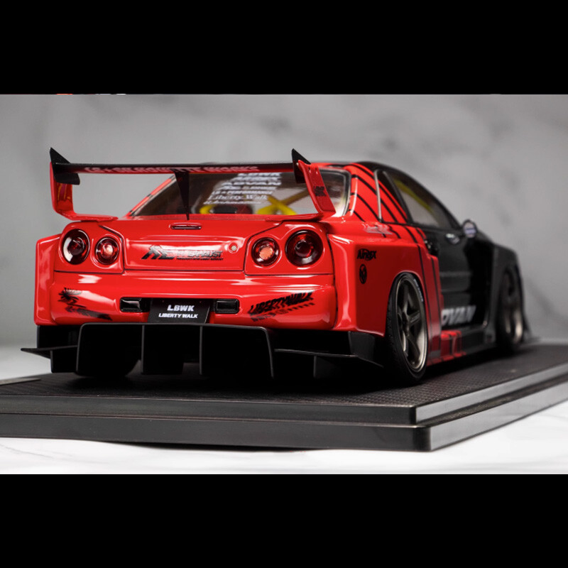 ミニカー LBWK Nissan Skyline 34GT-R 1/18 Ignition Model 1:18 Nissan Skyline (ER34) Super Silhouette