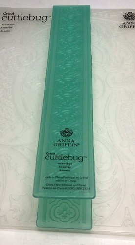 Cricut Cuttlebug Anna Griffin Acanthus Embossing Folder and Border - Picture 3 of 11