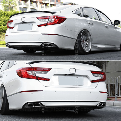 2pc Stainless Rear cylinder exhaust pipe Cover fit For Honda Accord 2018-2020 - Picture 3 of 11