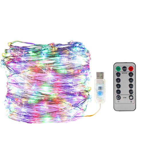 USB Plug In 50/100/200LED Micro Copper Wire Fairy String Lights Xmas Tree Party - Picture 14 of 18