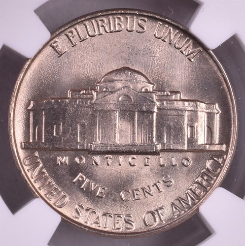 1947 Jefferson Nickel - NGC MS66 "Strong Steps" - Picture 2 of 3