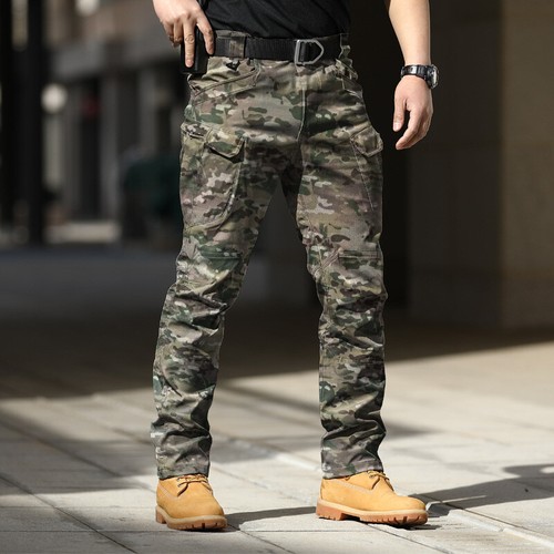 Pantalones tácticos para hombre Pantalones militares Multi-bolsillo Hombres Pantalones cargo Pantalones informales - Imagen 20 de 26