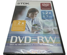 TDK DVD-RW 4.7 GB Brand New and Sealed