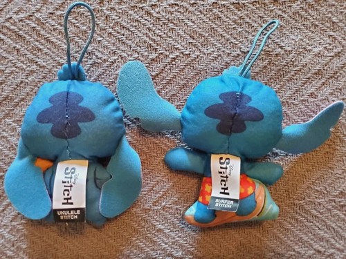 Lilo and Stitch Mini Hanging Toy Plushes (4) COOL / MISCHIEF / UKULELE / SURFER - Picture 4 of 8