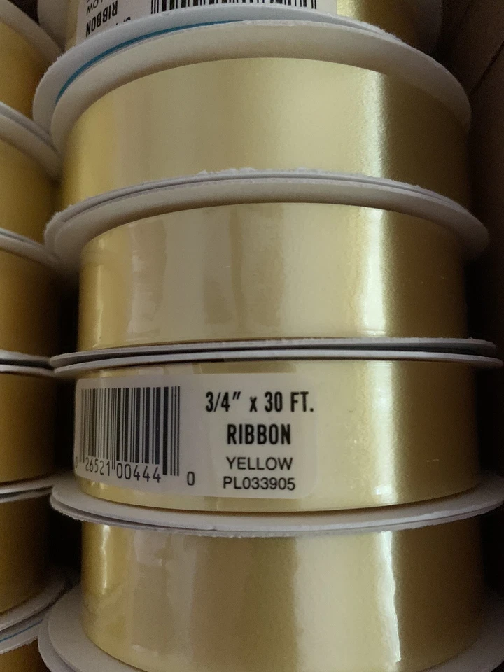 Лента желтая винтажная упаковка 12 шт. в оригинальной коробке 3/4 дюйма x 30 футов - Изображение 3 из 4