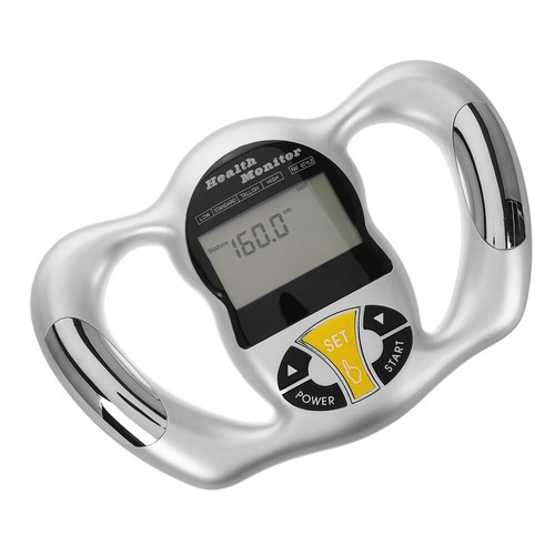 3-teiliges Körperfett-Messgerät, Hand-Körperfett-Monitor, Körperfettwaage, - Bild 11 von 12