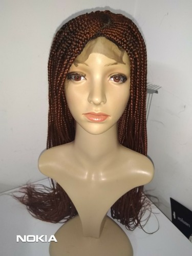 C-part Ghana braided LACE FRONT Braid wig.in black, #33, - Picture 6 of 9