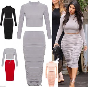 2 piece midi skirt and top