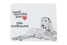 Irish Wolfhound Mousepad with Dog Art-Dog