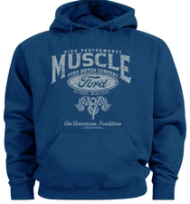 Ford Hoodie Hooded Sweatshirt Ford Racing Performance Muscle Car Guy Gifts Mens