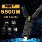 Wifi 7 USB Adapter 6500Mbps Tri-Band 2.4G/5G/6G USB3.0 Adaptador Wireless