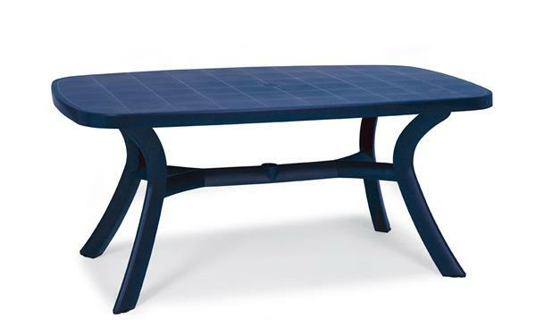 Mesa de jardín kansas Best oval plástico azul 192x105cm Mesa de jardín kansas Best oval plástico azul 192x105cm