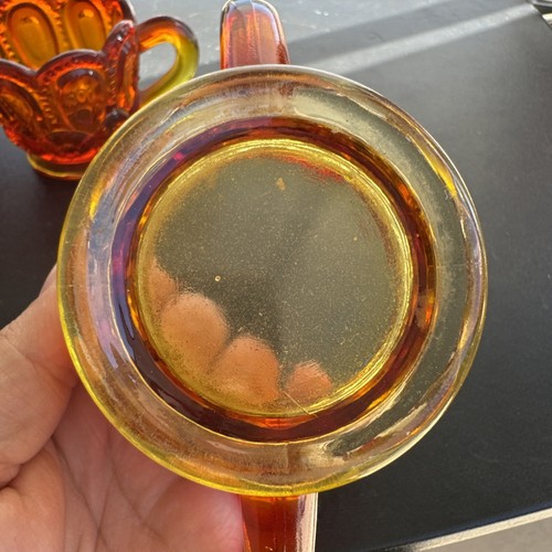 Amberina LE Smith Sugar & Creamer Moon And Stars Red Orange Kitchenware - Picture 8 of 16