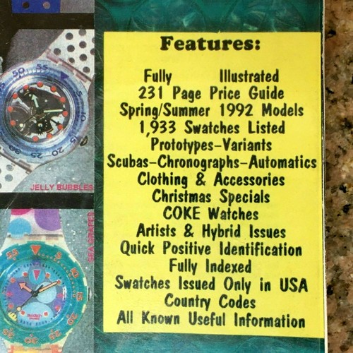Swatch Watches Book, Everything You Need to Know About Dealing Collecting 1992 - Imagen 7 de 11
