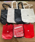 Lululemon Reusable Shopping Tote Bag Lot of 7 w/4 Large & 3 Regular