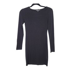 Lulus womens small little black long sleeve bodycon Mini dress 