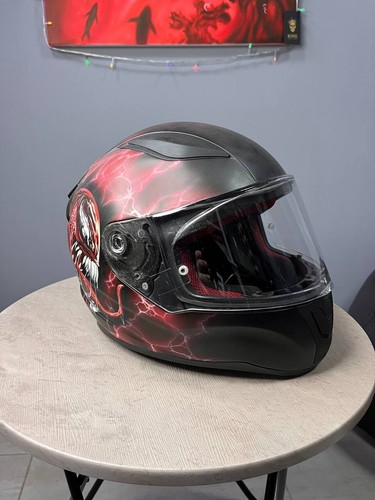 Moto Helmet LS2 Size L Hand Painted - Picture 3 of 13