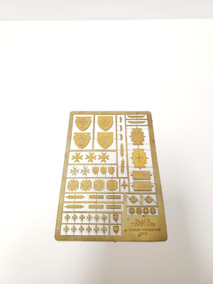 Forge World Warhammer 40k Black Templars Brass Etch Etched Symbols NEW RAR OOP