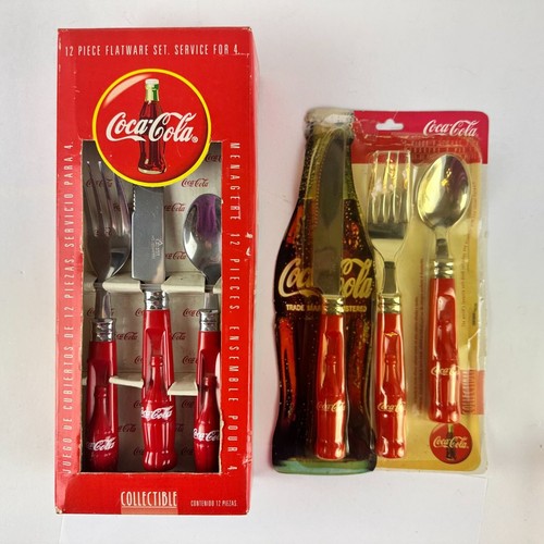 Coca-Cola 12 Pc Flatware Set & 3 Pc Set by Gibson - Picture 1 of 4