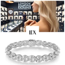 Marquise Harmony Full Tennis 20ct Bracelet Diamond Test Certified Lab-grown VVS1