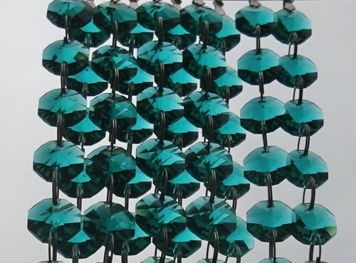 Araña verde pavo real cristales de vidrio cortados cuentas de boda piezas de luz gotas - Imagen 68 de 92