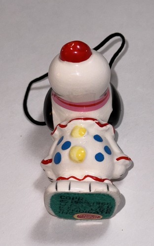 Vtg Snoopy Peanuts Clown Ceramic Ornament 1966 See Chip Photo - Picture 8 of 16
