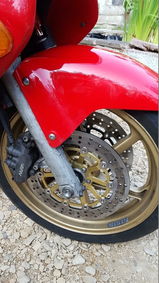 2x Disques de frein Avant pour Honda CBR600F GL 1500 97-03 XL1000V 99-12 VFR 800 - Photo 2/4