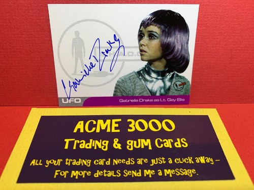 Unstoppable UFO Series 2 GABRIELLE DRAKE as Lt Gay Ellis Autograph Card GB1 BLUE - Bild 1 von 2