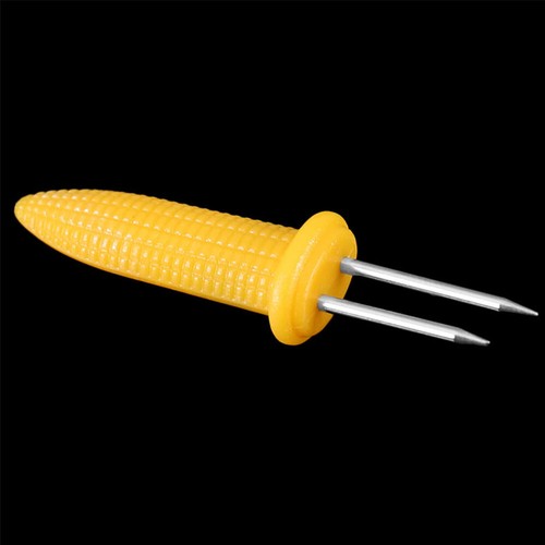 10 Barbecue Fork BBQ Corn Cob Holders Skewers Fruit Holder Kitchen Accessories - Picture 4 of 8
