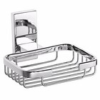 WALL MOUNTED SOAP DISH TRAY CHROME WIRE EFFECT BATHROOM TOILET EN SUITE SINK