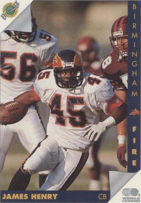 1992 Ultimate World League of American Football James Henry #25 - 1 of 2