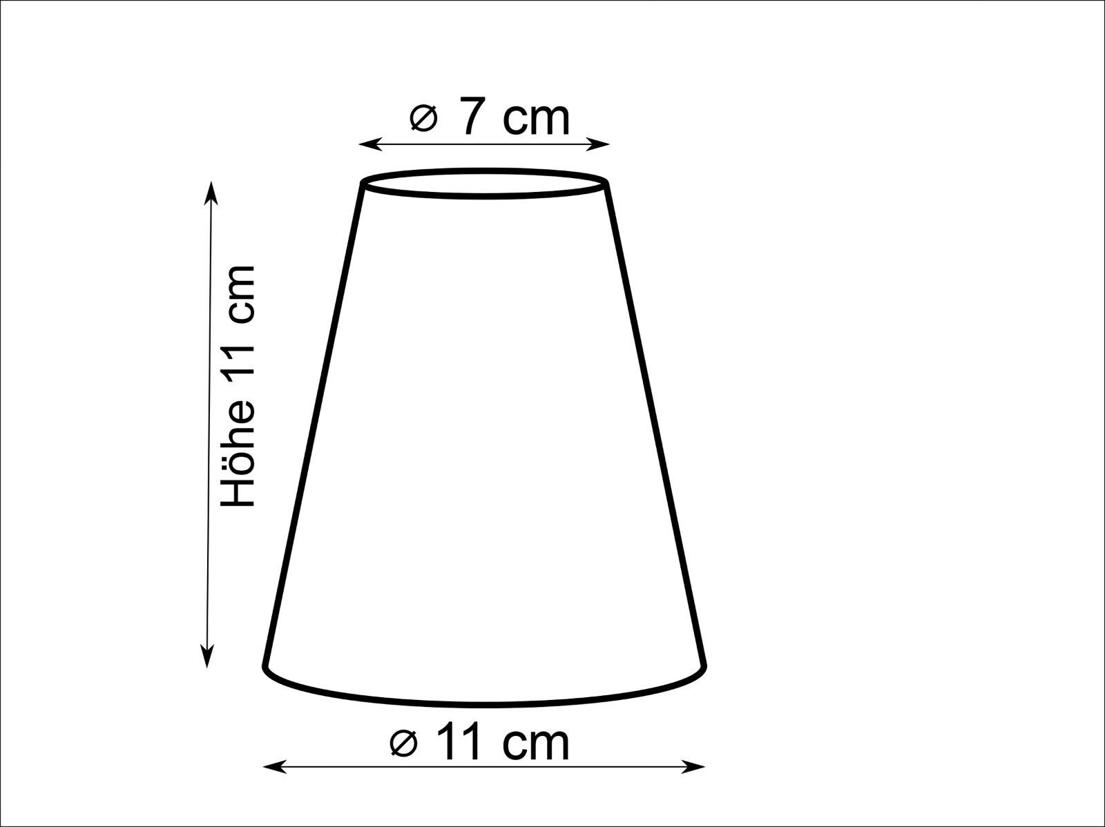 Lampenschirm Aufsteckschirm rustikal grober Leinen Stoff Kronleuchter Wandlampe