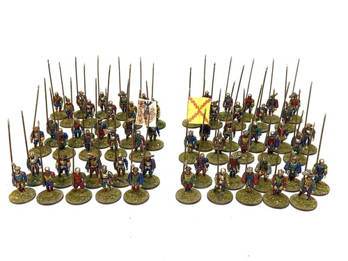 LANDSKNECHT HECHTSTARTER ARMEE 60 28mm bemalt Tischplatte historisch MITTELALTER - Bild 2 von 7