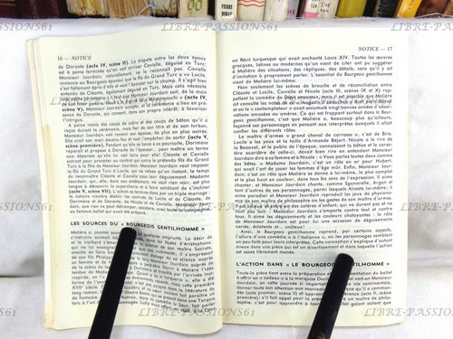 MOLIÈRE, BOURGEOIS GENTILHOMME, YVES HUCHER, LIBRAIRIE LAROUSSE, 1965 - Picture 7 of 12