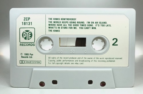 The Kinks THE KINK KONTROVERSY Cassette ZCP18131**NEAR MINT** PAPER LABELS/MONO - Picture 7 of 9