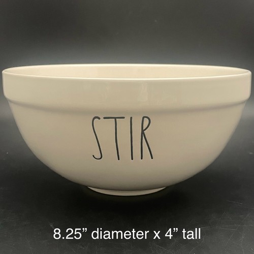 Rae Dunn MIX STIR TOSS Large Letter Mixing/Nesting Bowl 3pc Set Made in China - Picture 13 of 24