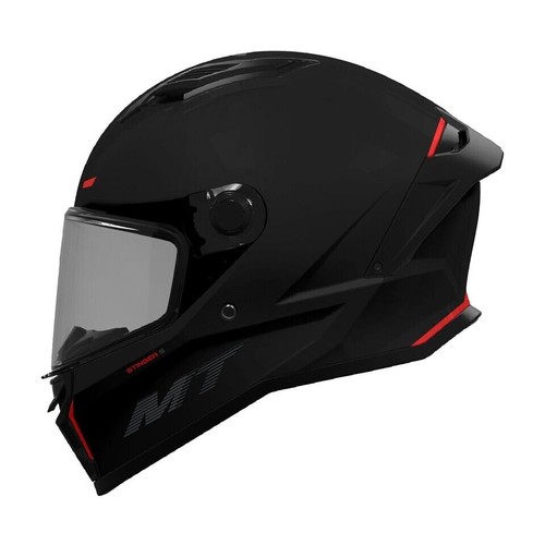 MT STINGER 2 FULL FACE ECE22.06 DOT MOTORCYCLE HELMET MATT BLACK - Picture 2 of 12