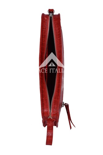 IPAD Red Crocodile Print Hand Made Bag Good Quality Real Leather iPAD Pouch 4040 - Picture 6 of 6